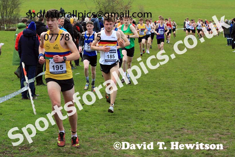 Mens Under-20s 2022 CAU Inter Counties Cross Country, Prestwold Hall, Loughborough.  Photo: David T. Hewitson/Sports for All Pics